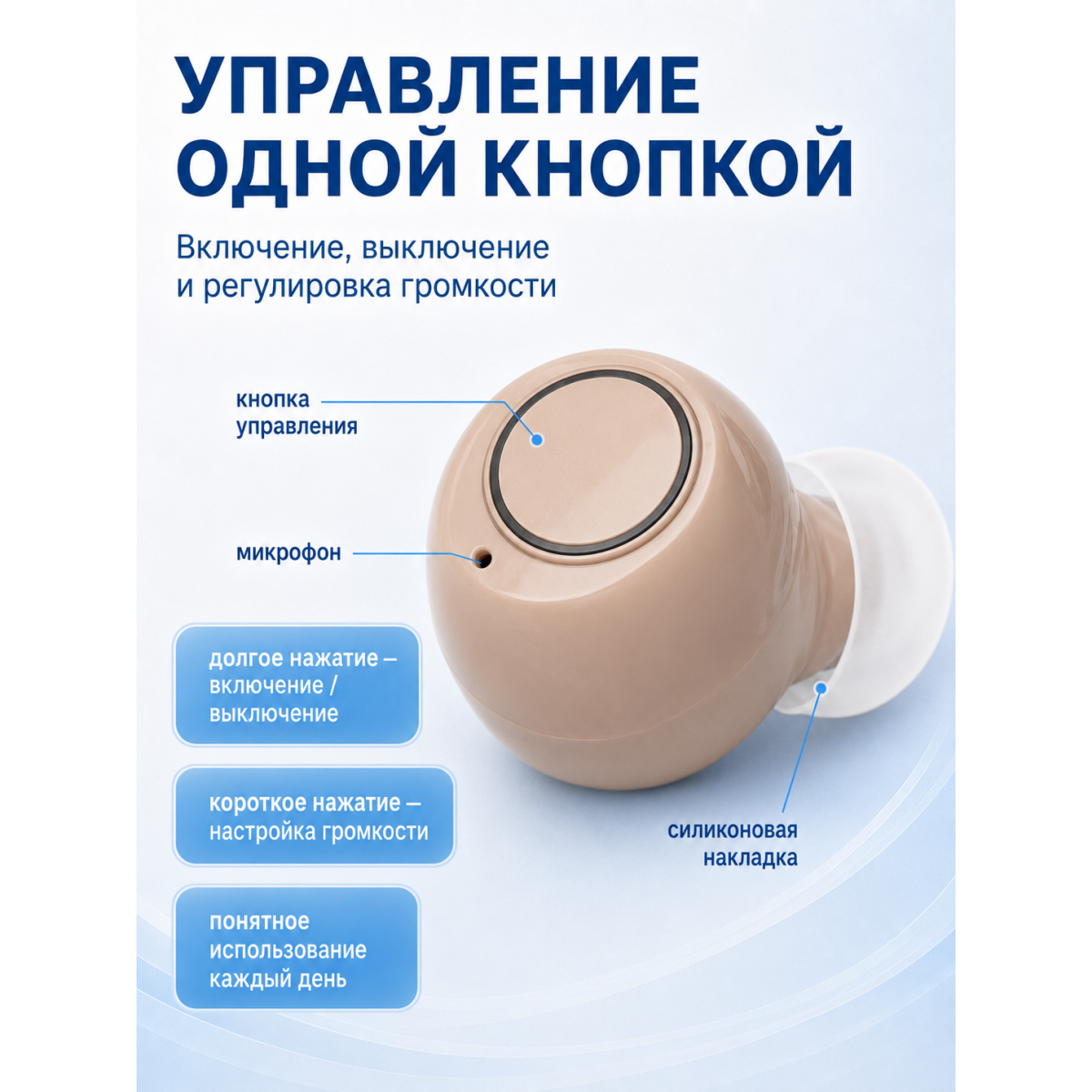 Усилитель звука мини 2 шт с зарядным кейсом