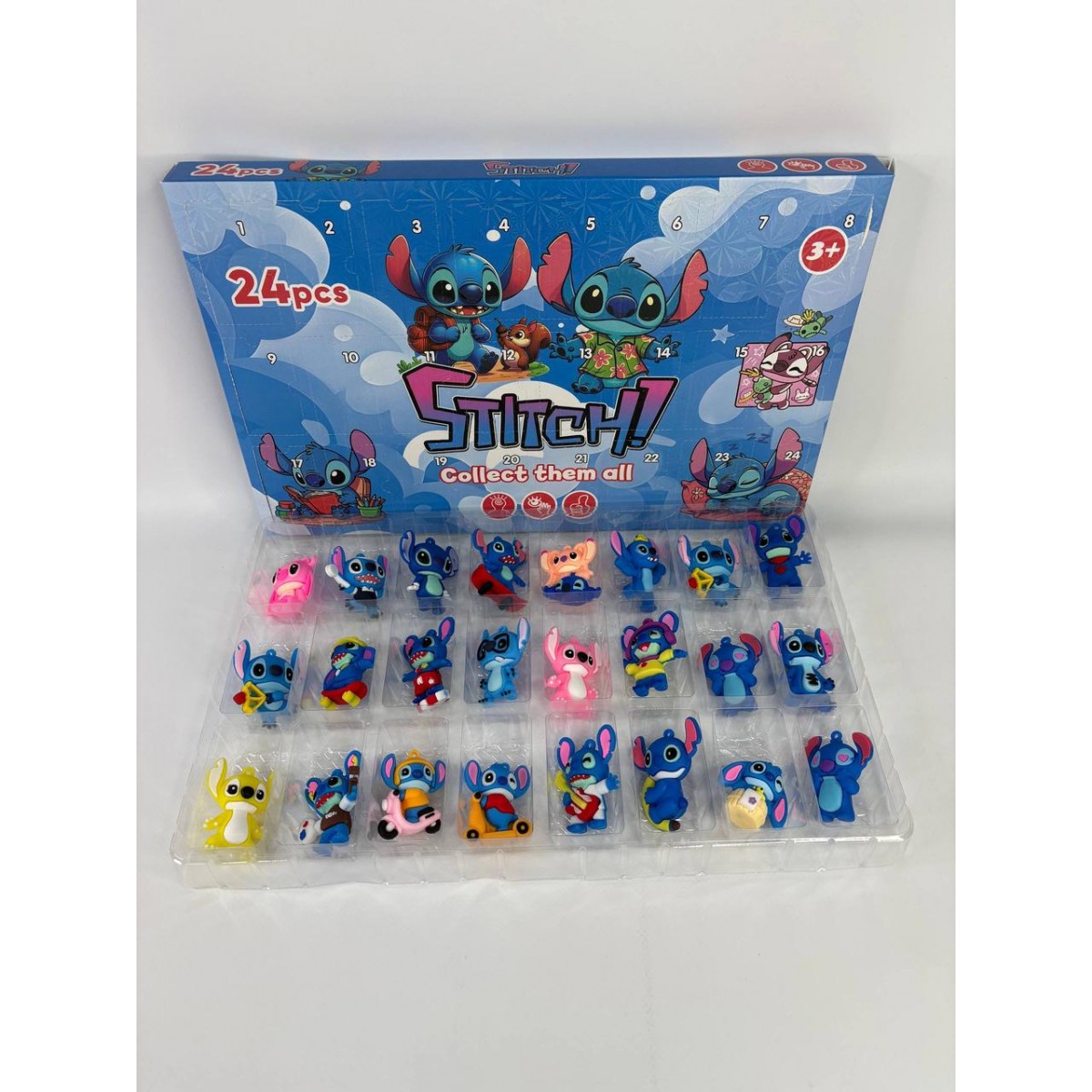 Адвент-календарь Stitch — новогодний календарь-сюрприз на 24 дня, подарочный набор для детей