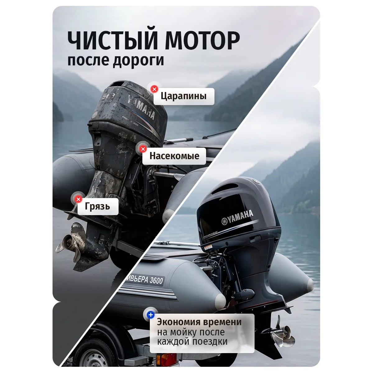 Сумка чехол для лодочного мотора 9,9-20 л.с.