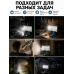 Аккумуляторный LED прожектор 8″ для гаража, ремонта и дачи, рабочий светильник 22 х 10,5 см, без АКБ