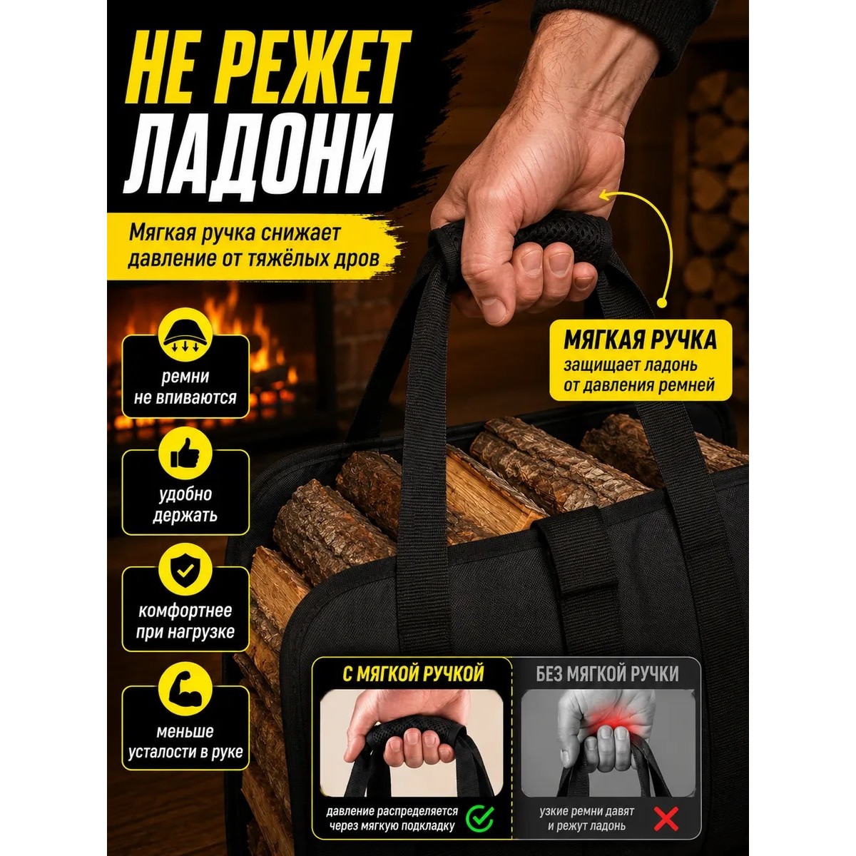 Дровница для переноски дров