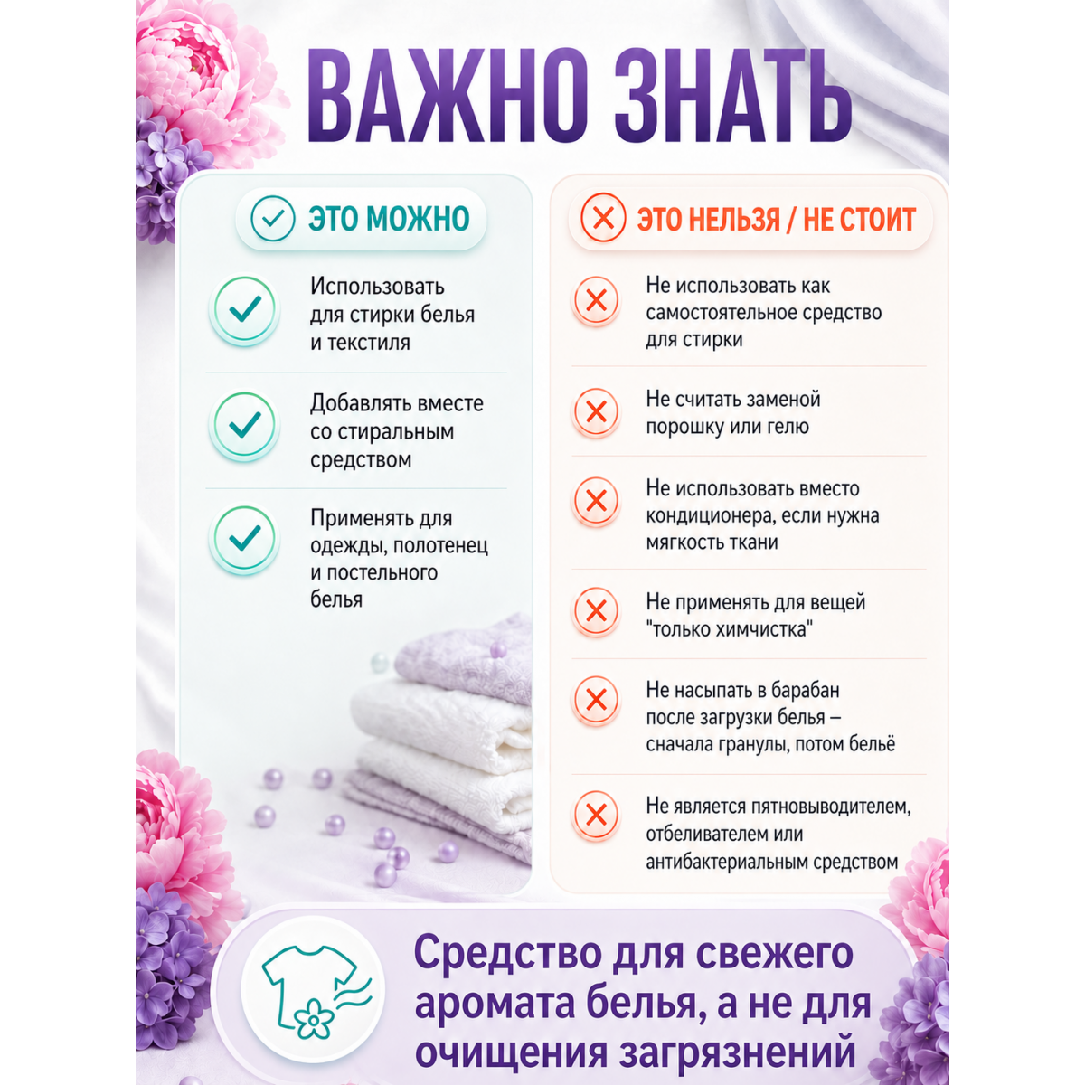 Парфюмированные гранулы Lenor Floral Bouquet для стирки