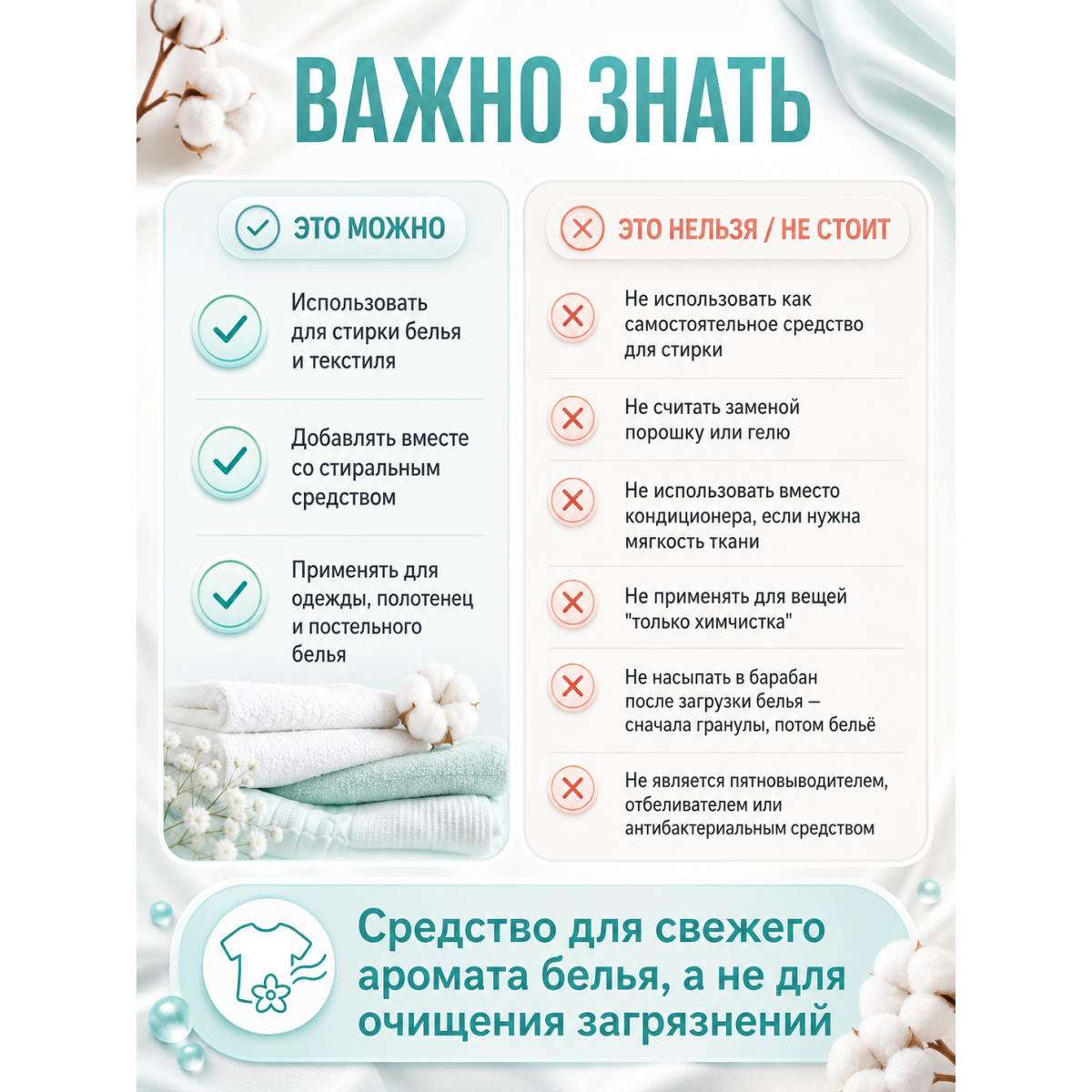 Парфюмированные гранулы Lenor Delicate Perfume Cotton Fresh для стирки