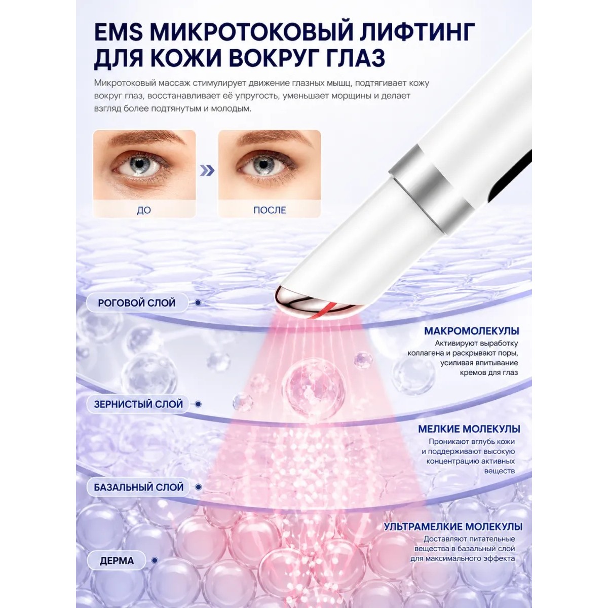 Массажер для глаз ANLAN с подогревом