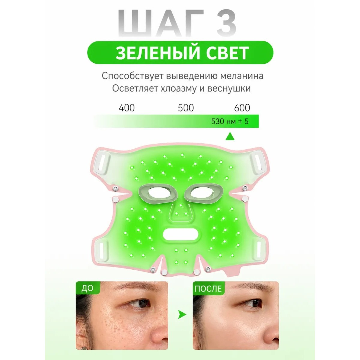 LED маска для лица ANLAN 5 режимов