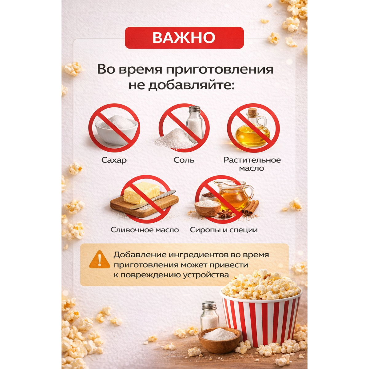 Попкорница MINIJOY электрическая 1200W для дома
