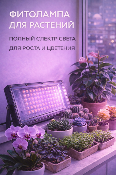 Фитолампа LED для растений полного спектра Фитолампа LED для растений полного спектра