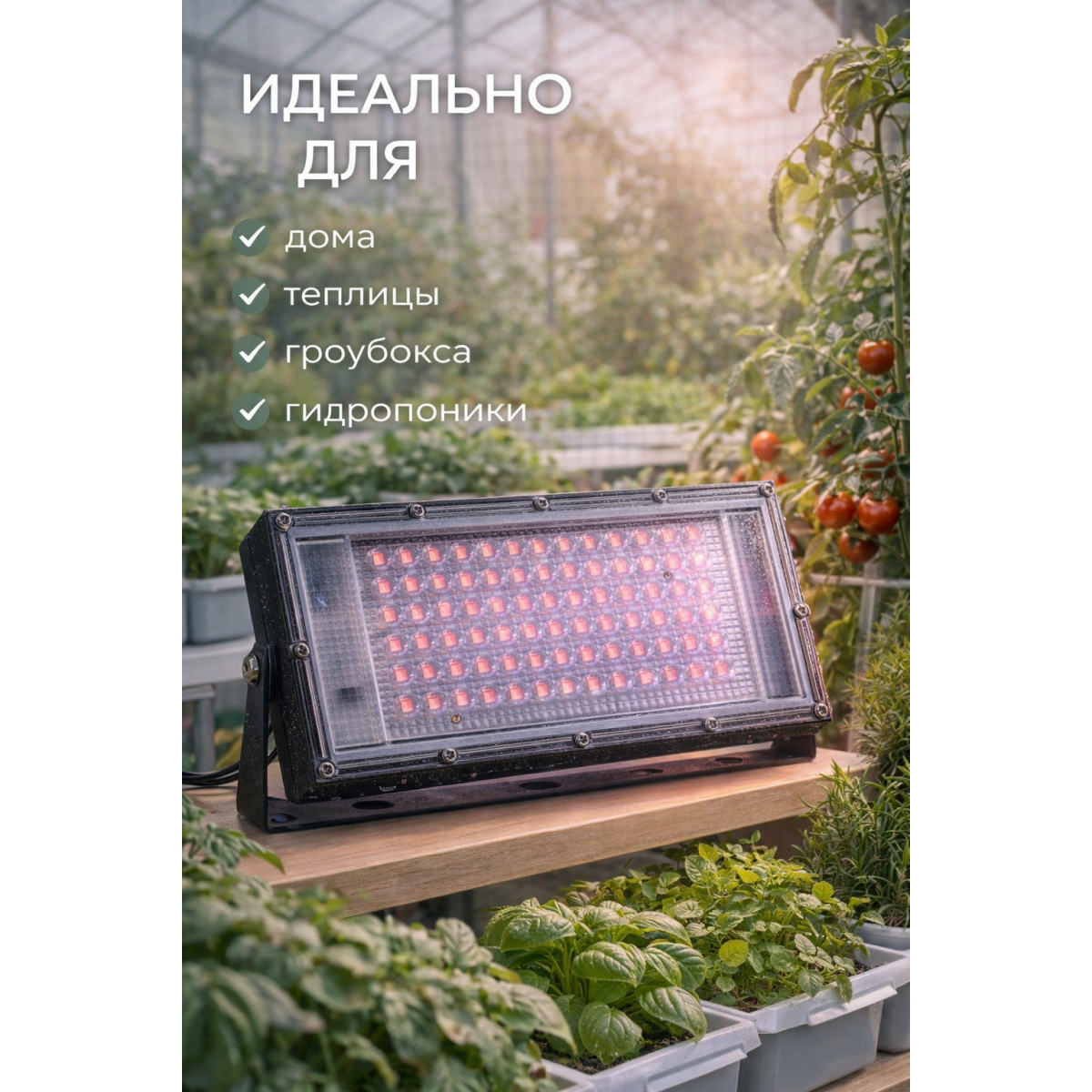 Фитолампа LED для растений полного спектра