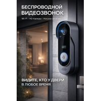 Видеозвонок дверной беспроводной с камерой