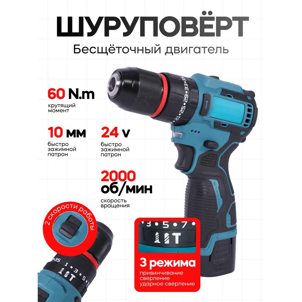 Набор инструментов 2 в 1 болгарка, шуруповёрт