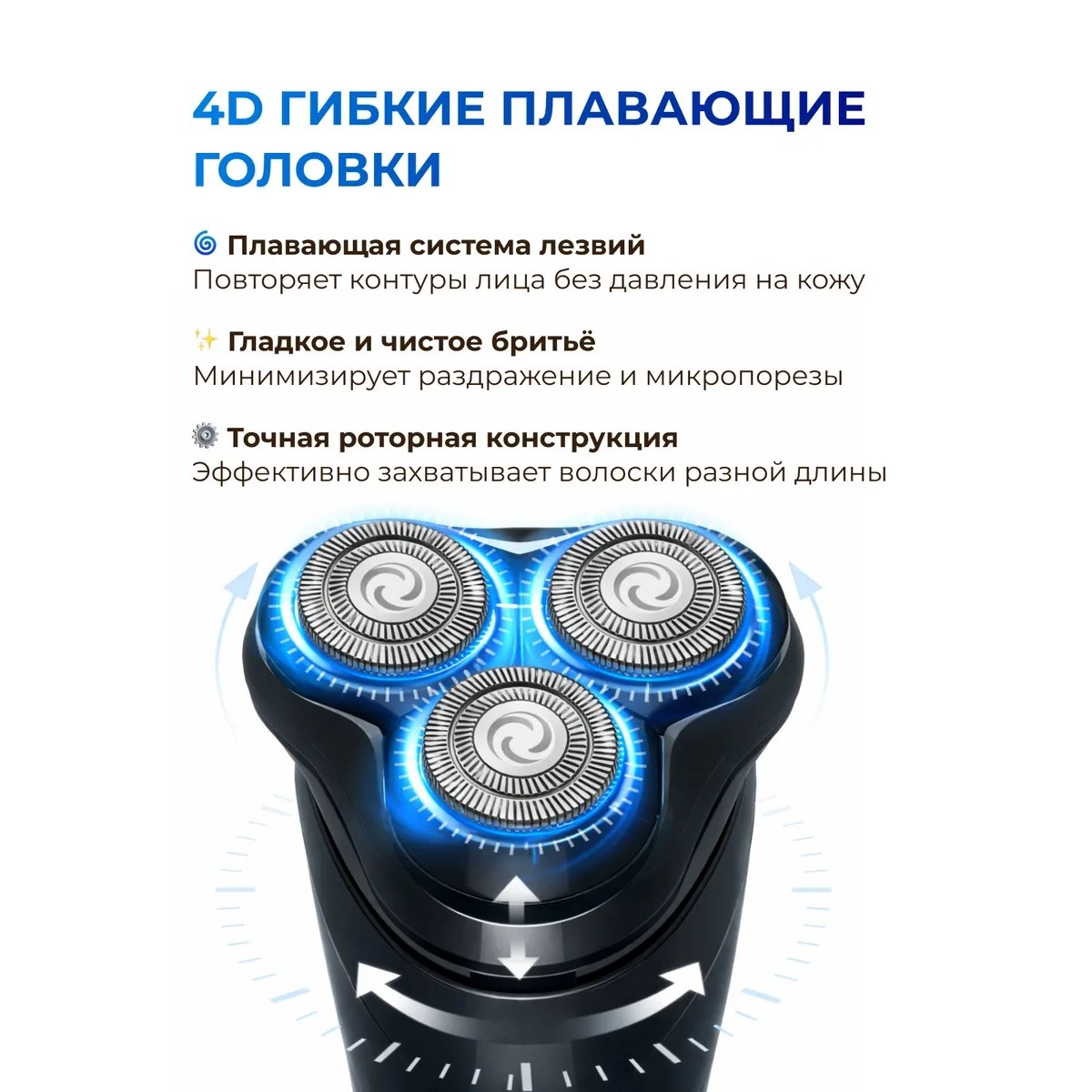 Универсальные сменные лезвия для роторной бритвы Ø20 мм, 3 шт