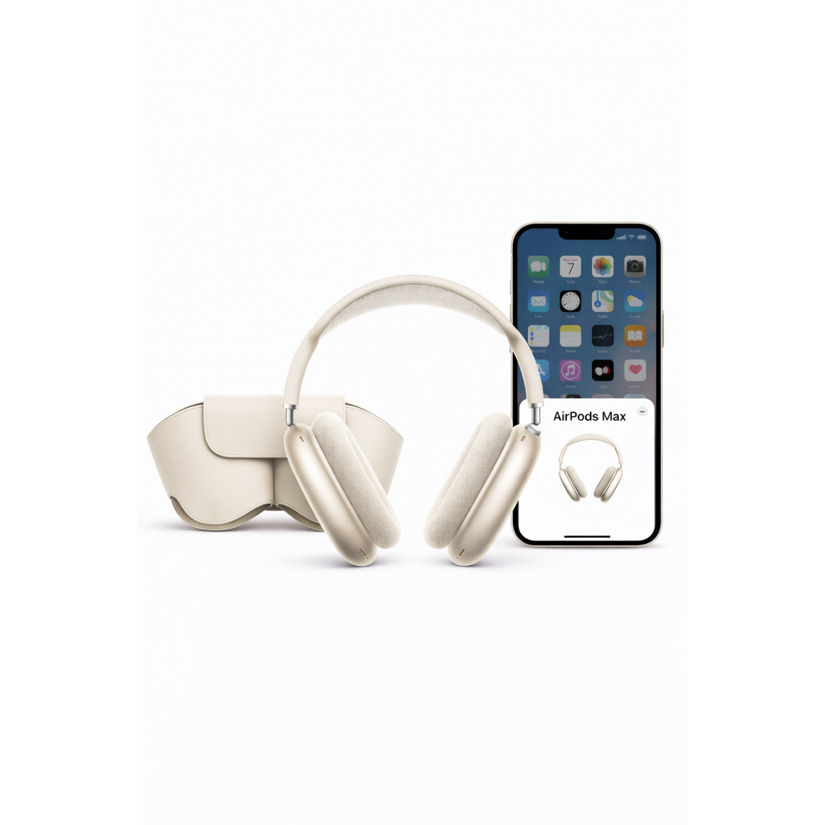 Беспроводные наушники AirPods Max, золотистого цвета — реплика Apple