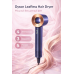 Фен стайлер для волос Dyson Leafless Hair Dryer, 5 насадок. Сине-золотой
