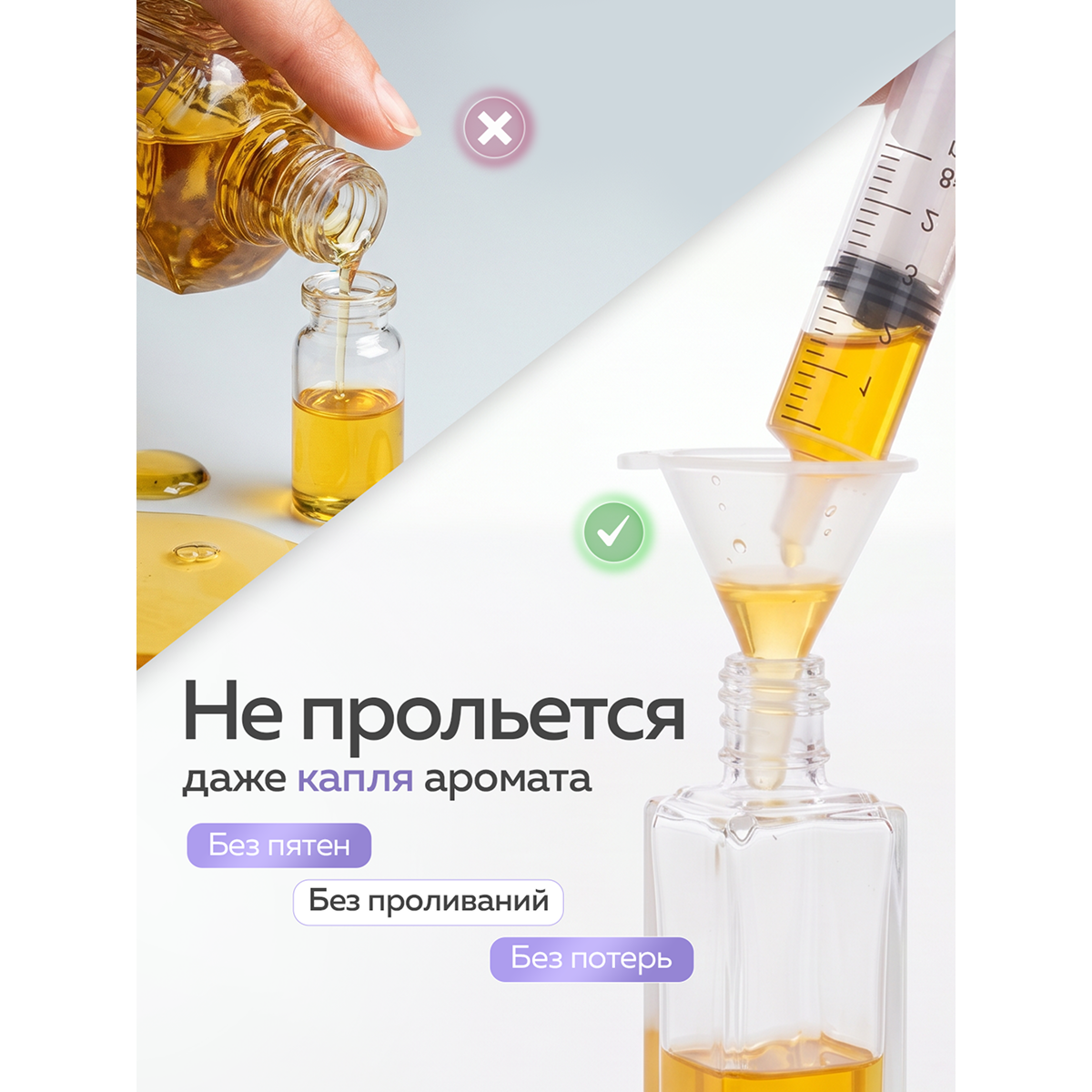 Набор для заправки и перелива духов, 6 предметов — инструменты для дозирования парфюма