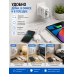 Сетевое зарядное устройство 36W PD + QC3.0, 4 порта USB-A/USB-C, быстрая зарядка, белое