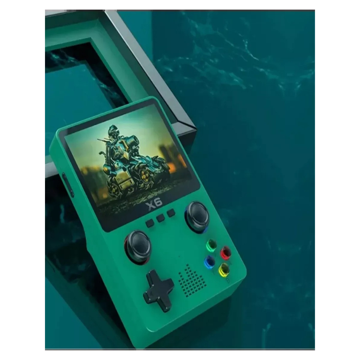 Портативная игровая консоль Game Console X6 зеленая