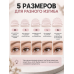 Валики для ламинирования ресниц силиконовые многоразовые, 5 пар XS, S, M, L и XL