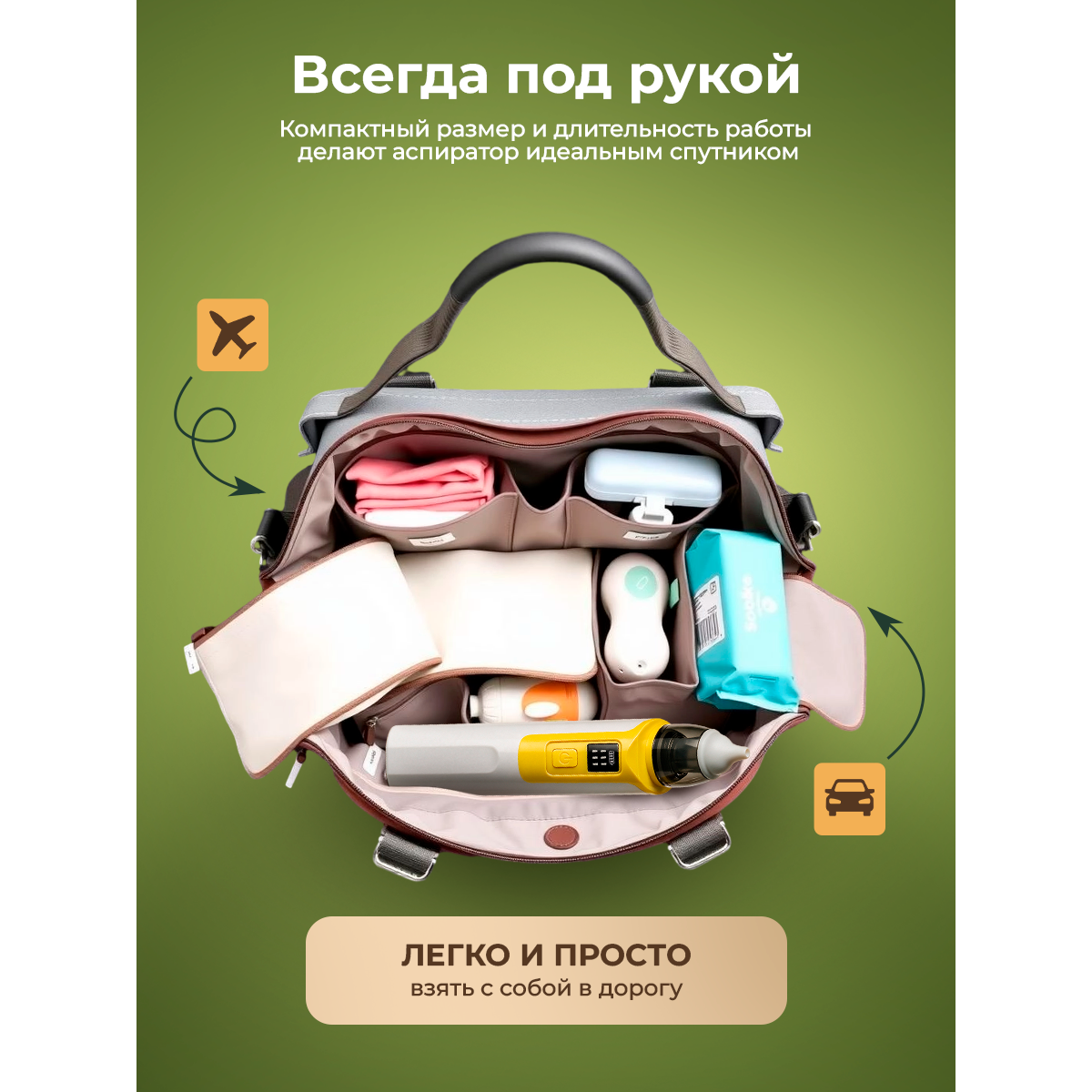 Аспиратор назальный для детей (бесшумный соплеотсос)