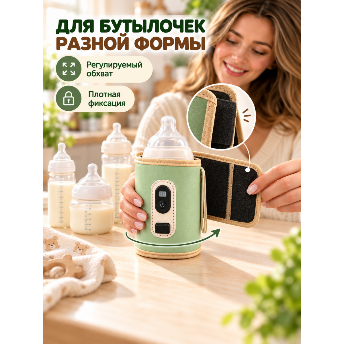 Подогреватель-чехол для детских бутылочек электрический