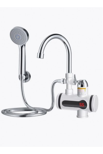 Электрический кран-водонагреватель с дисплеем и душем