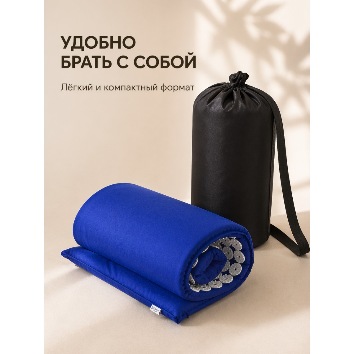 Коврик массажный акупунктурный с подголовником Estix-2