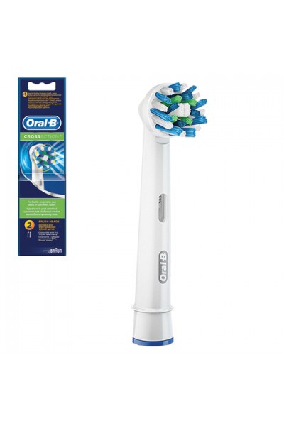 1 шт. (ОРИГИНАЛ) Насадка для зубной щетки Braun Oral-B CrossAction