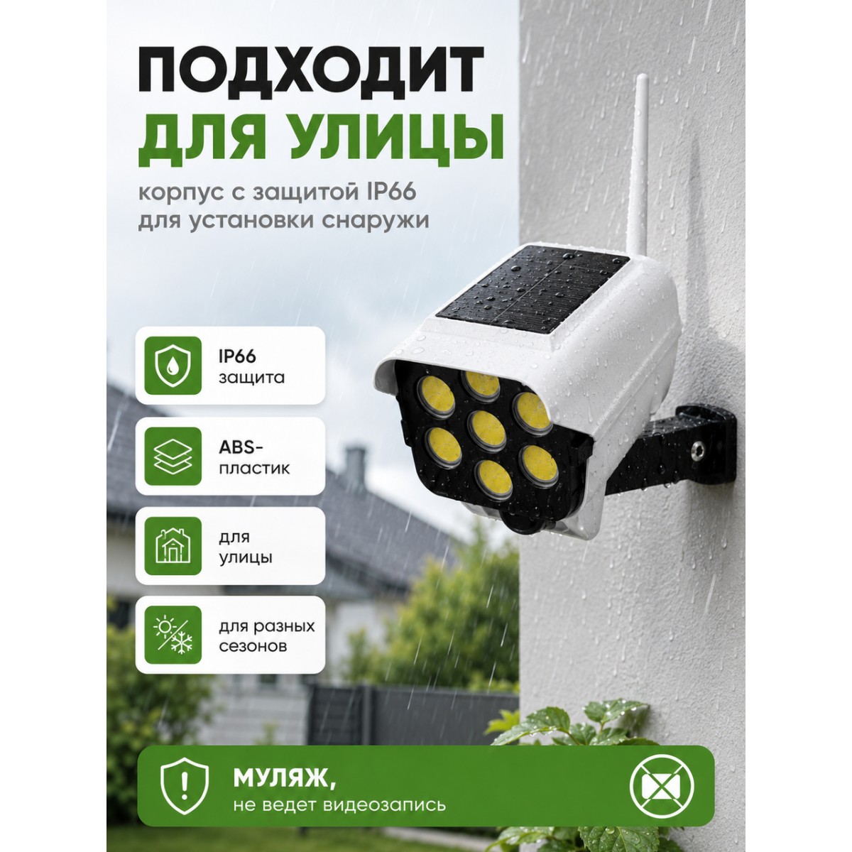 Муляж камеры видеонаблюдения Solar Monitoring Lamp CL-63B