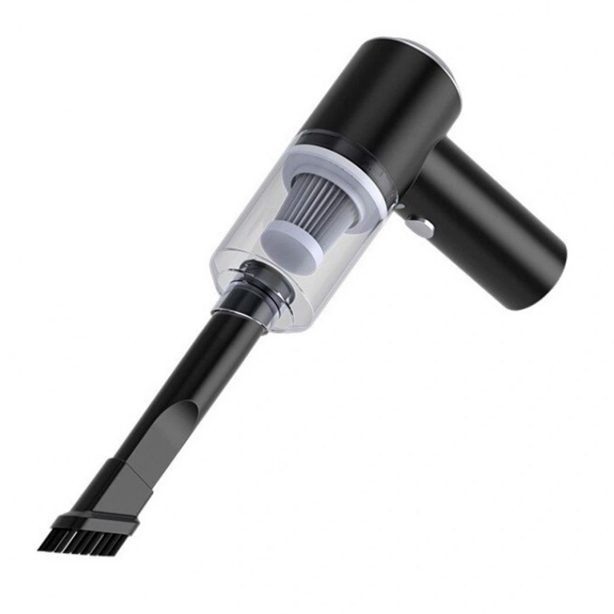 Беспроводной мини пылесос с насадками и подсветкой для авто и дома 2 в 1 Vacuum Cleaner