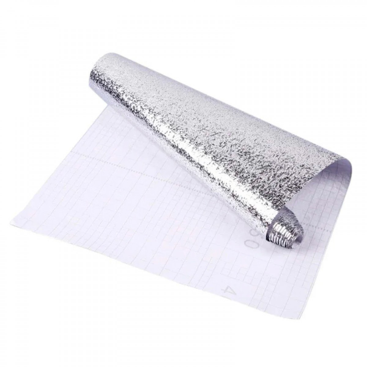 Алюминиевая самоклеющаяся фольга стикер 60 см х 300 см (Чудо-пленка)