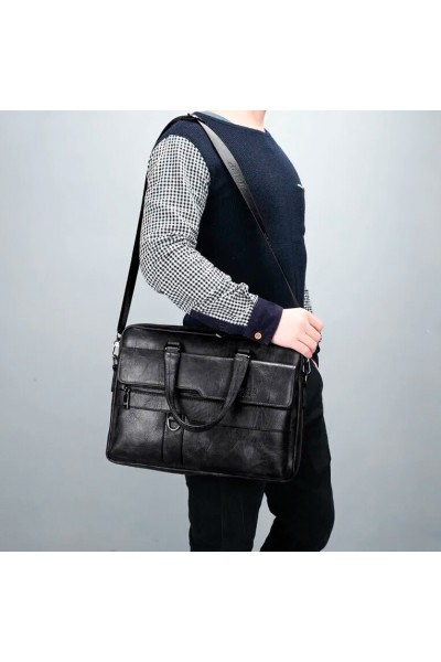 Сумка-портфель мужская Jeep Buluo (чёрный)