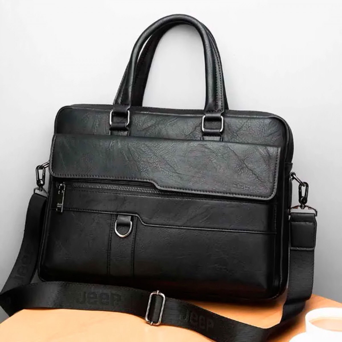 Сумка-портфель мужская Jeep Buluo (чёрный)