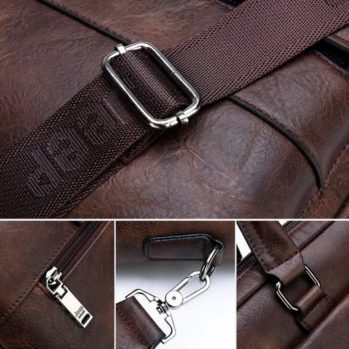 Сумка-портфель мужская Jeep Buluo (чёрный)