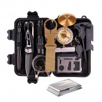 Подарочный набор для мужчины. Походный набор инструментов (набор для выживания) 12 предметов