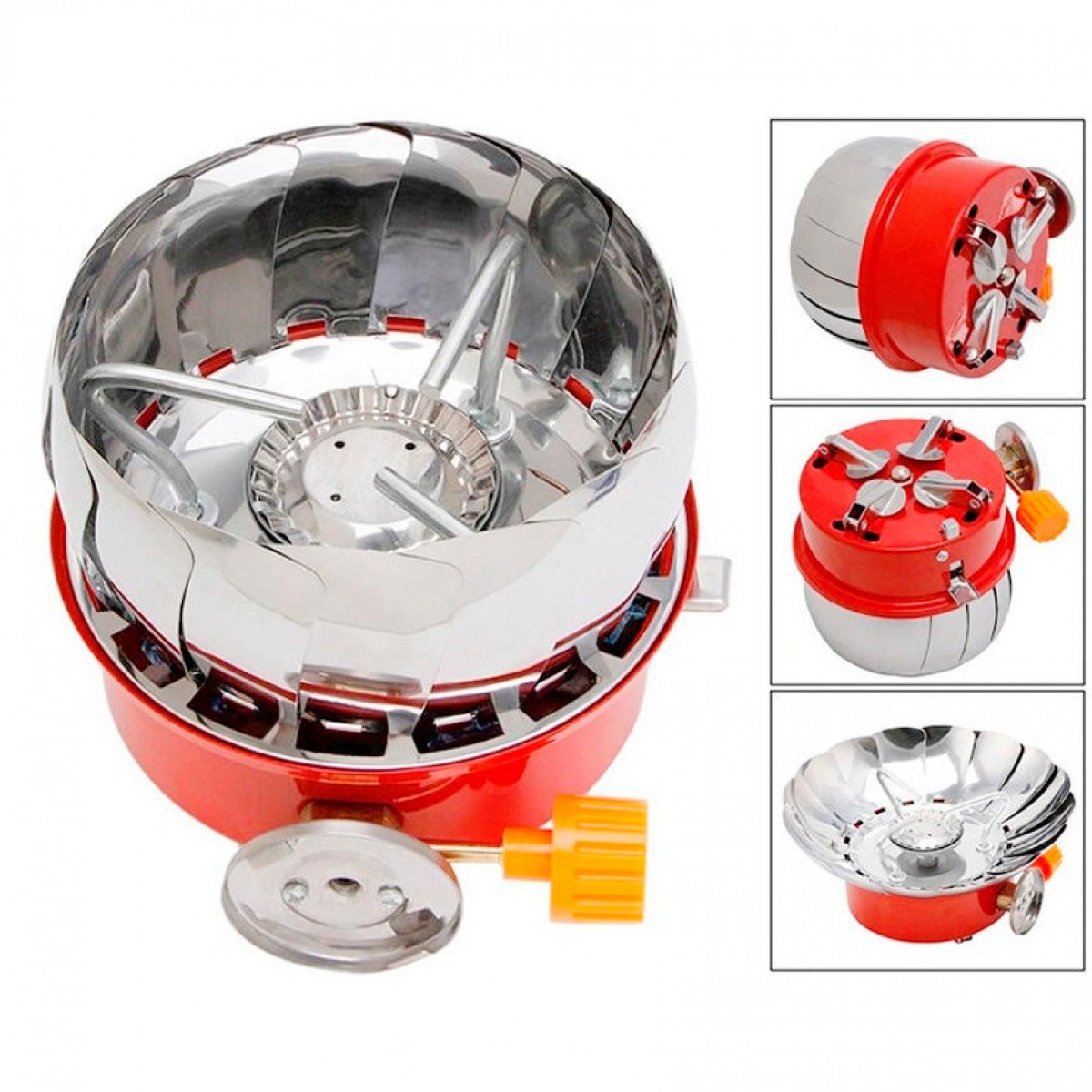 Портативная (туристическая) газовая плита Windproof Camping Stove YC-301
