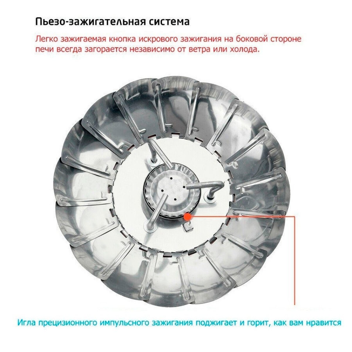 Портативная (туристическая) газовая плита Windproof Camping Stove YC-301
