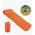 Надувной матрас для дома и туризма + чехол (оранжевый)