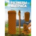 Надувной матрас для дома и туризма + чехол (оранжевый)