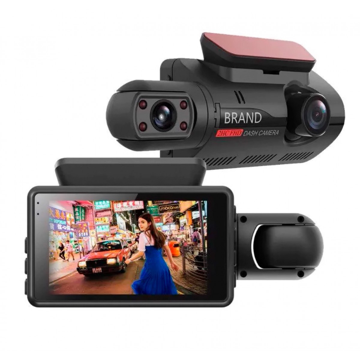 Видеорегистратор 2 камеры Vehicle BlackBOX DVR A68 Dual Lens Full HD 1080 + камера заднего вида в подарок