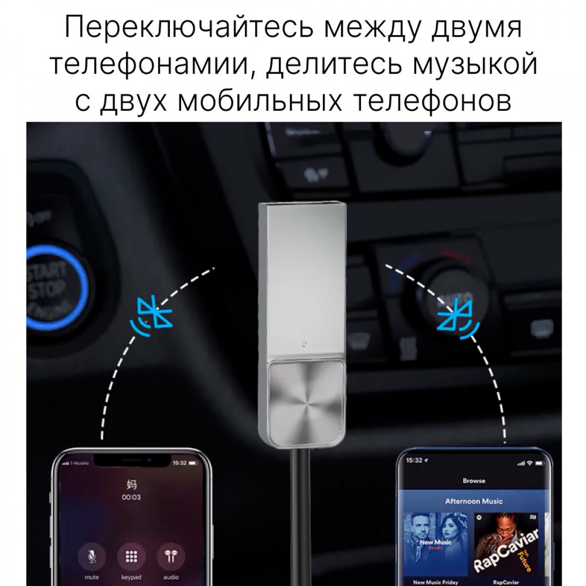 Аудио приемник (адаптер для музыки) Wireless Audio Adapter T03 Bluetooth 5.0