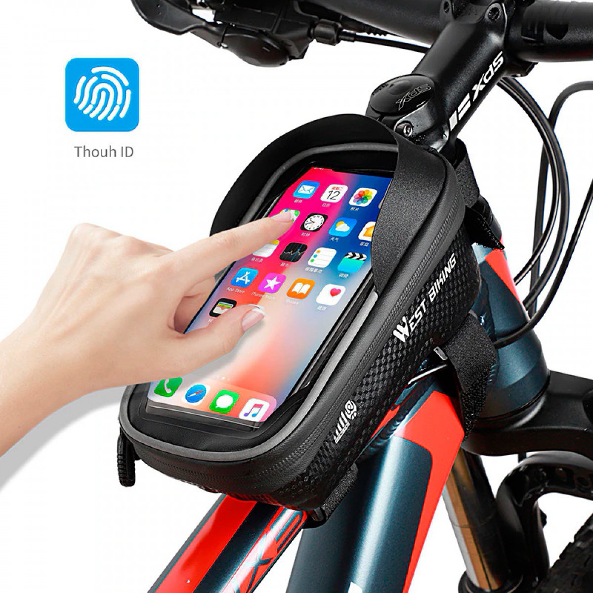 Сумка велосипедная на раму водонепроницаемая West Biking