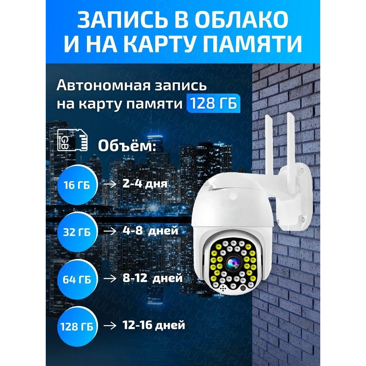 Беспроводная IP-камера наблюдения 4G 1080P WiFi Smart Camera V32