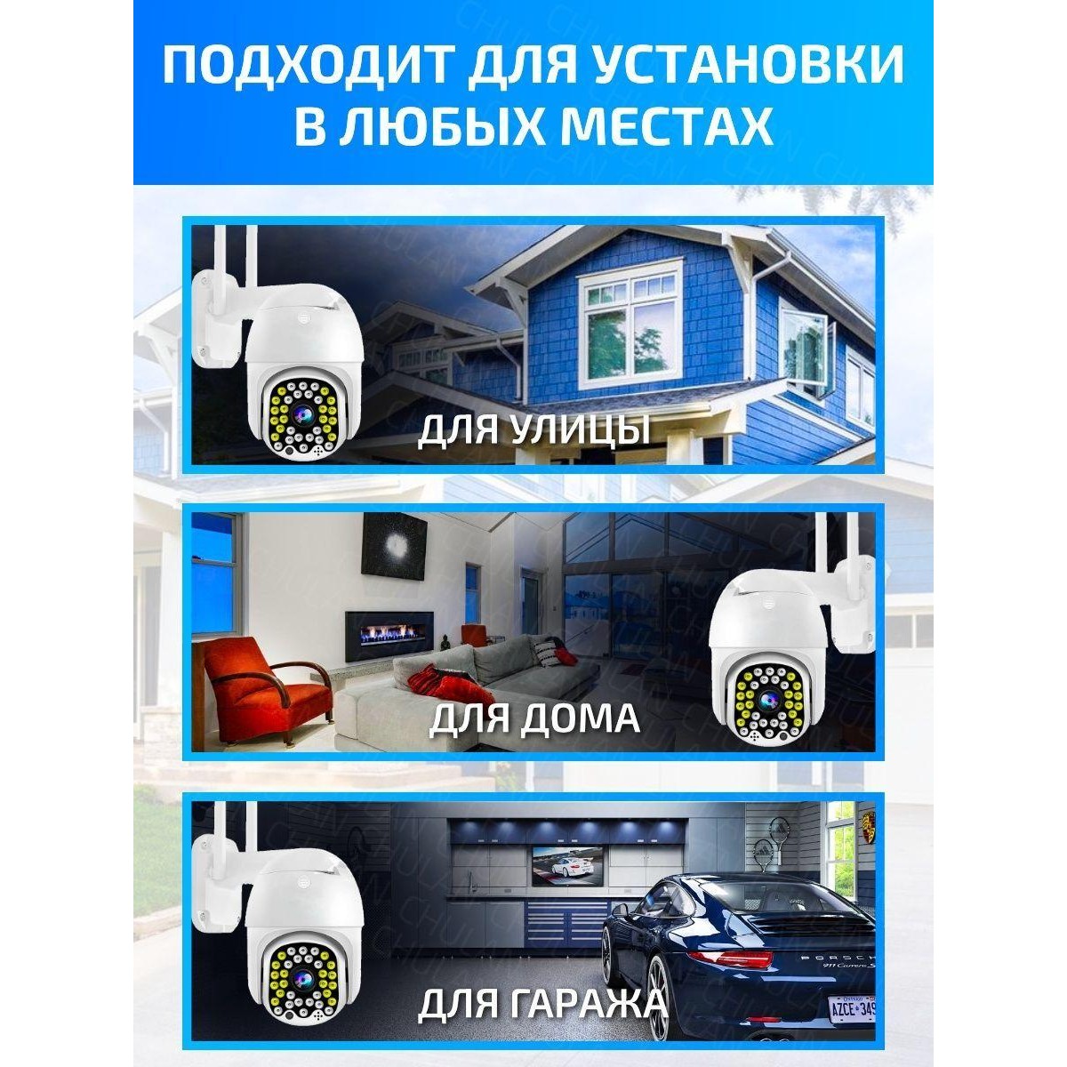 Беспроводная IP-камера наблюдения 4G 1080P WiFi Smart Camera V32