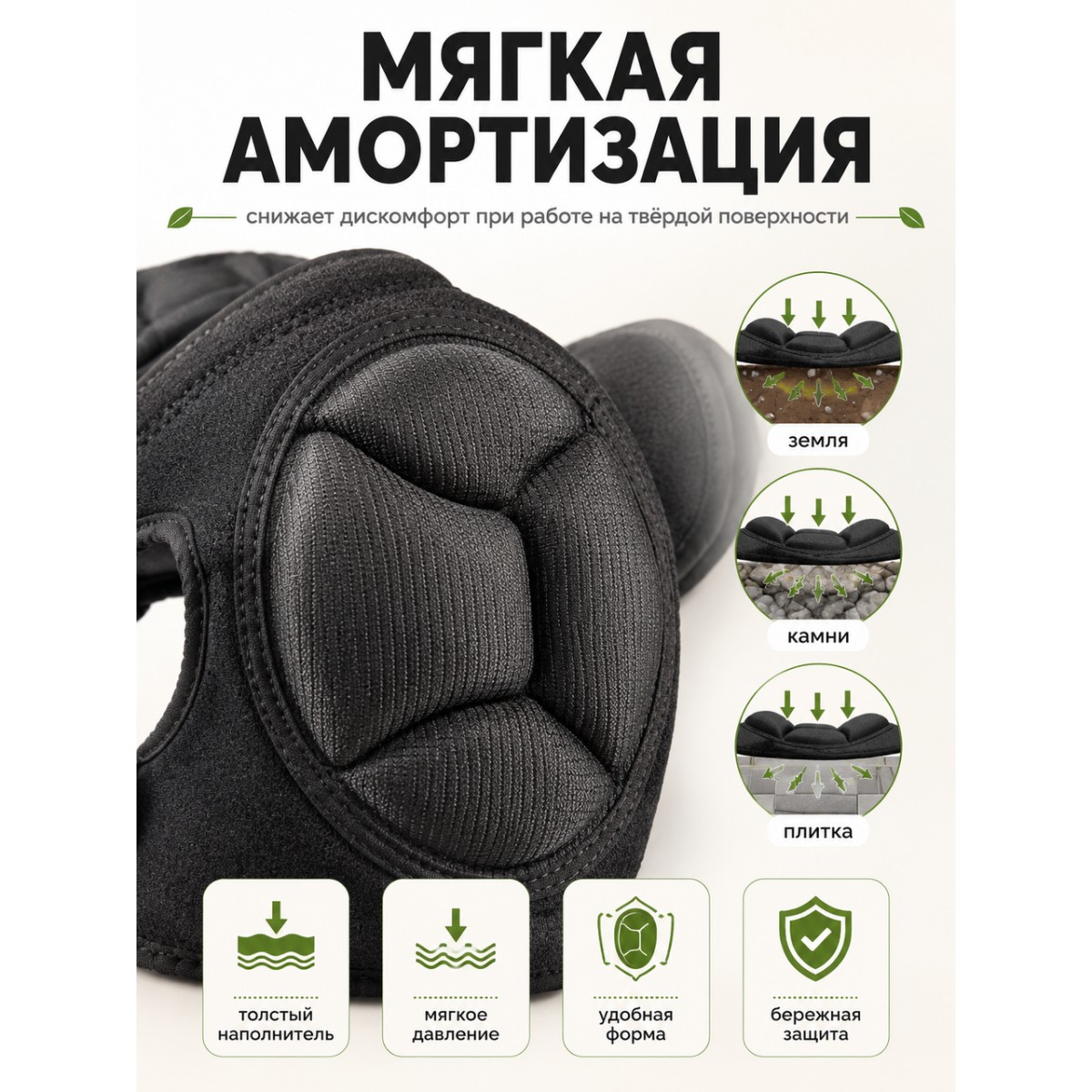 Наколенники садовые мягкие защитные 2 шт