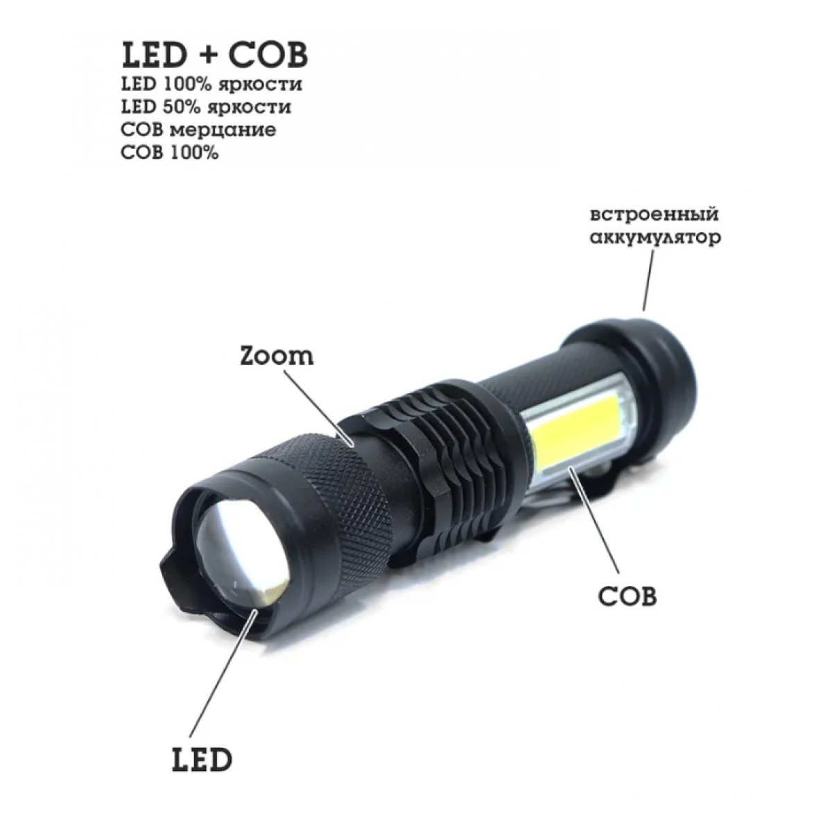 Тактический фонарь ручной светодиодный