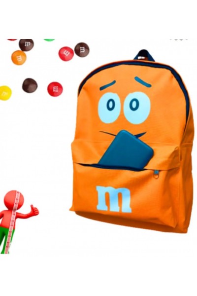 Школьный рюкзак M&M's 39x28x12 ( Жёлтый, оранжевый)