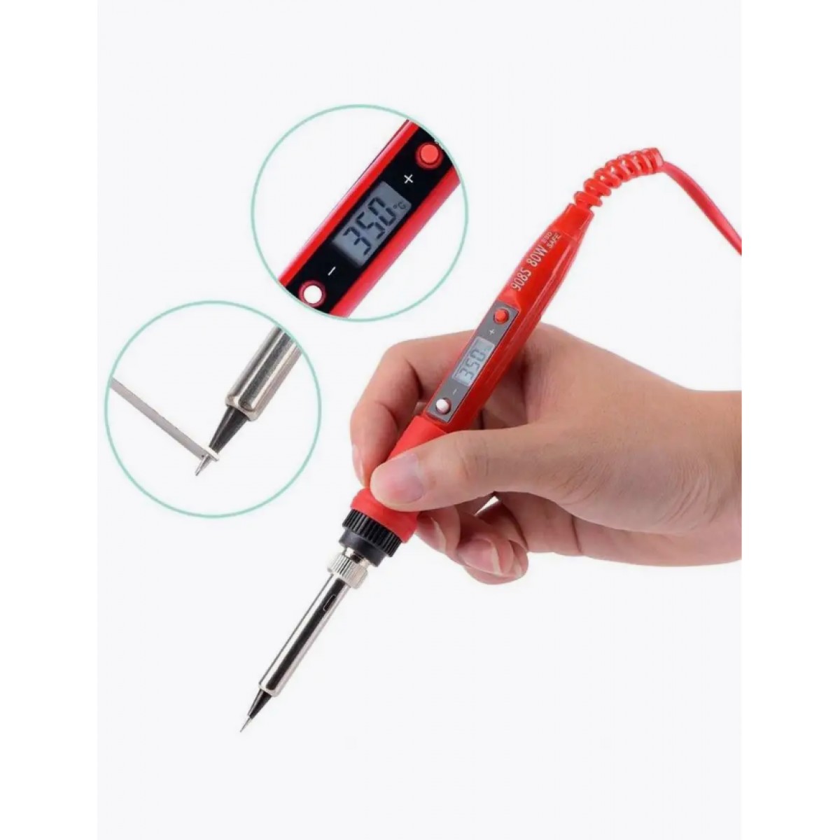 Паяльник электрический для микросхем/Паяльный набор 80 вт