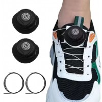 Шнурки автоматические с фиксатором 1 пара, Sport черные