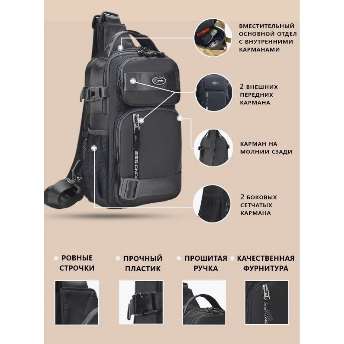 Мужская сумка кросс-боди