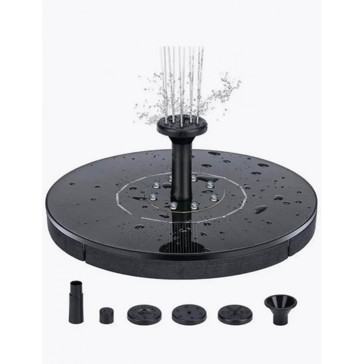 Фонтан на солнечной батарее с подсветкой