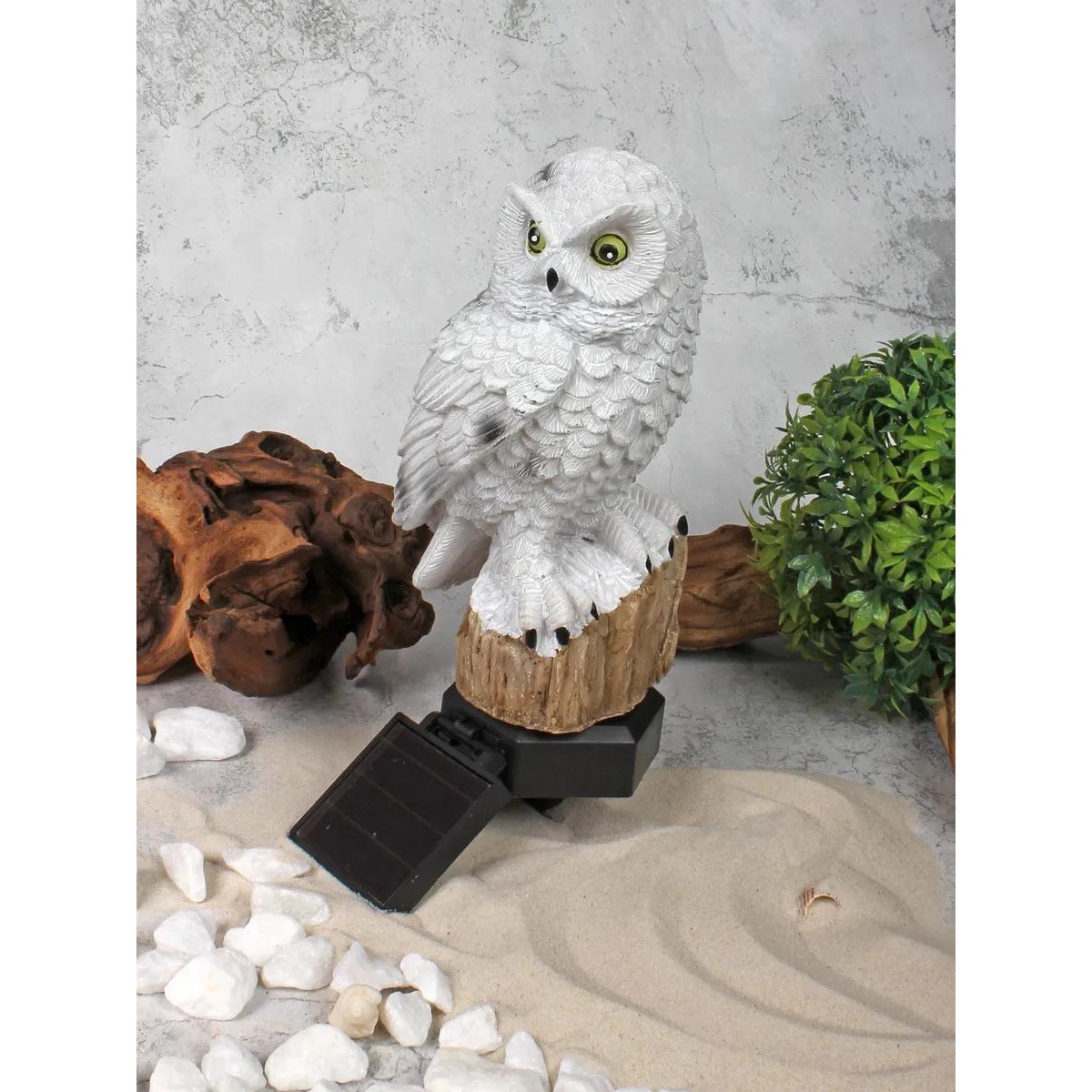 Уличный светильник, фонарь на солнечной батарее Сова